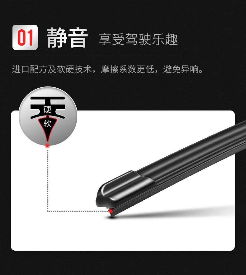 Suitable for Dongfeng Xiaokang wiper d51 original v29 original k07 car c31 boneless c52 wiper blade k17 glue