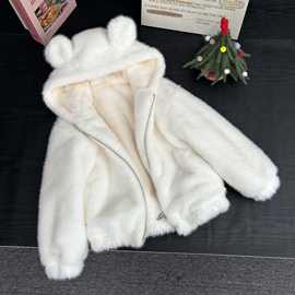 女童加绒加厚2025年新款棉袄外套儿童男童宝宝中小童保暖冬季时尚