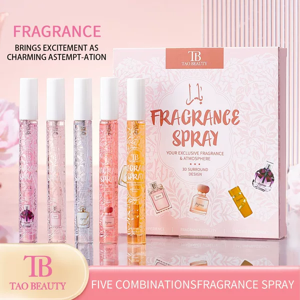 [Exclusively for Export] Tao Beauty 5-Pack Fragrance Spray Set, Long-Lasting Fragrance, Alcohol-Free Perfume