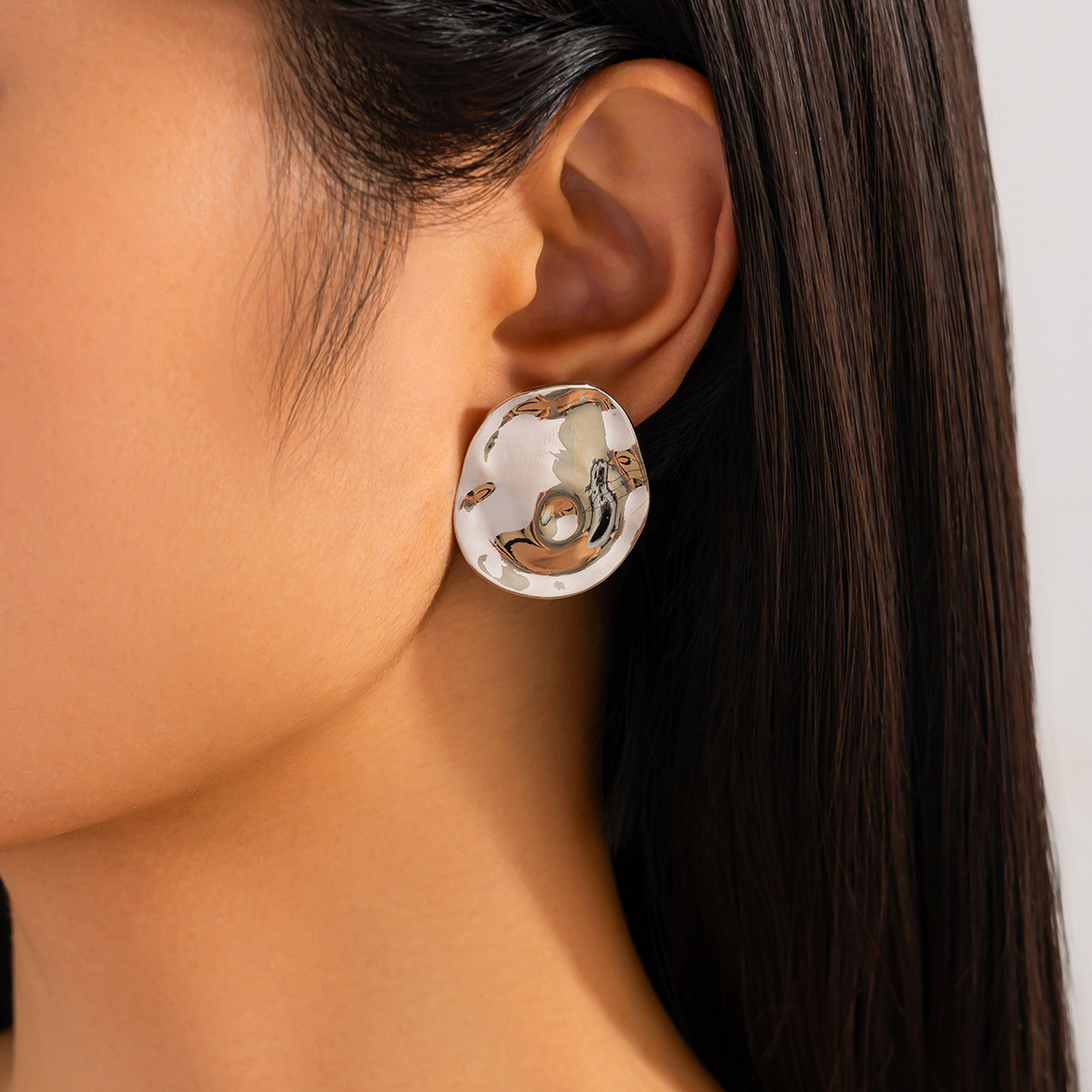 12g Weight Steel needle Ear Needle Material Drop Earrings, Ear Studs Classification 1 Pair Quantity Party, Street Occasion Alloy Material Geometric Pattern Women's Gender Polished Finish Plating Design Exaggerated, Punk Style 1 Pair Exaggerated Punk Geometric Plating Alloy Drop Earrings Ear Studs 48