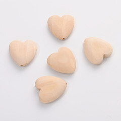 新款時尚手工飾品配件材料 木質橫孔項鍊串珠材料批發愛心diy配件