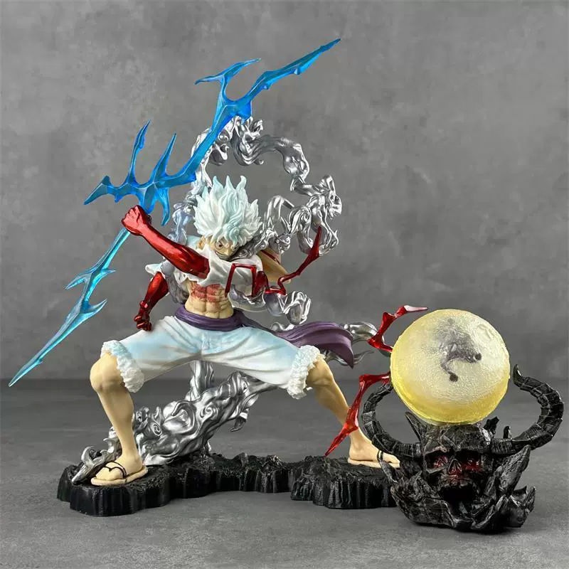 Фигурка One Piece KG Подмигивающий клатч, молния и бог Вуаника Луффи, мультяшная фигурка-модель, подарок