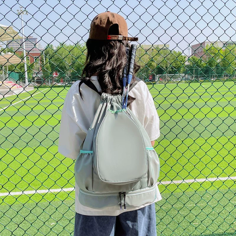 Nylon capacious racket, travel shoulder bag for training, handheld sports bag, tennis net, new collection, worn on the shoulder