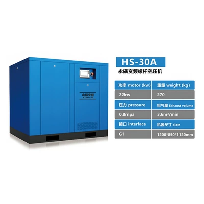 Hava kompressorları Air Compressor Screw-Type Permanent Magnet - hs-20a-15kw-matching-gas-storage-tank-dryer