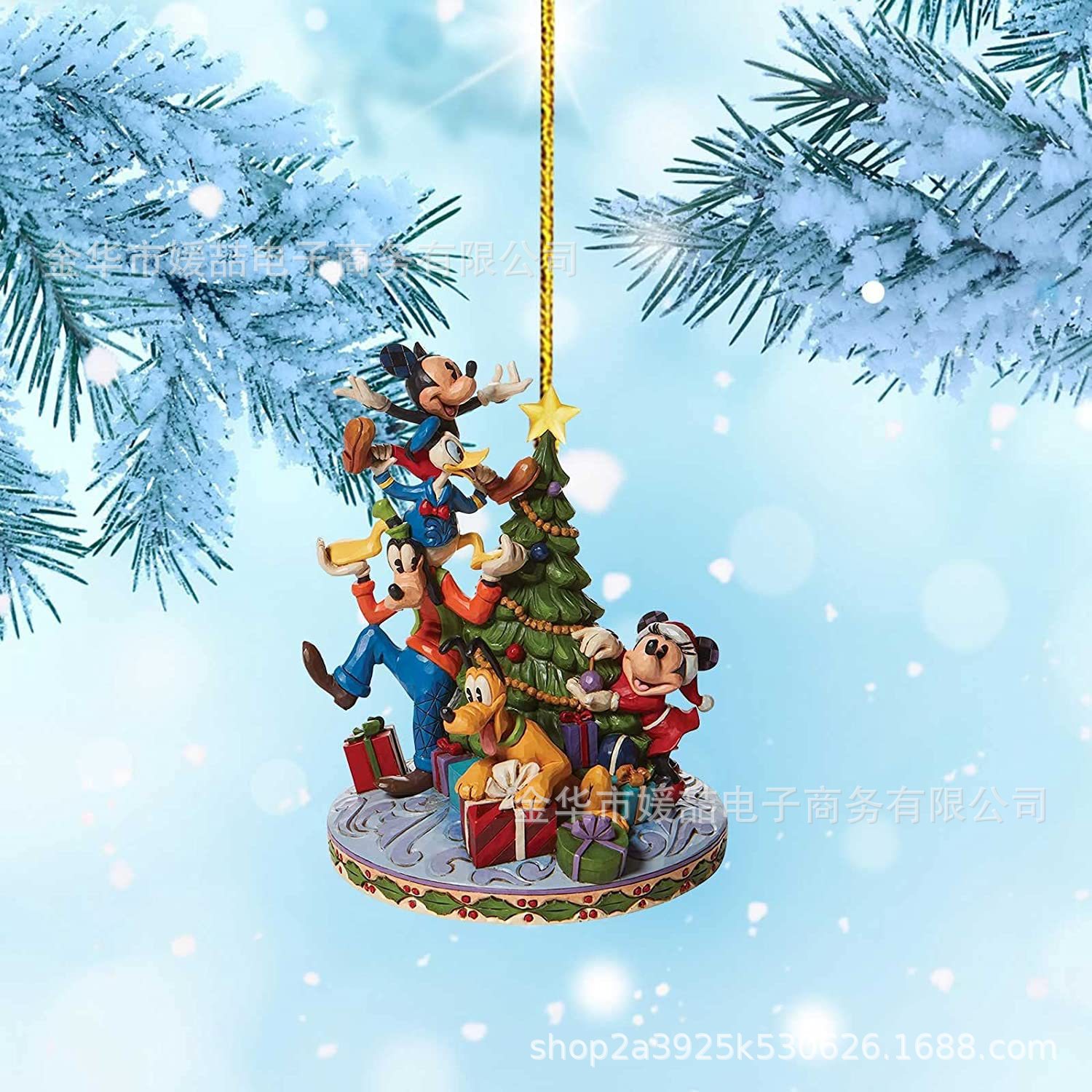 2022-23 Nuevos productos de dibujos animados acrílicos árbol de Navidad decoración colgante mochila de automóvil de Navidad colgante regalos image 15