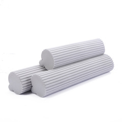 滾輪三孔拖把頭海綿替換拖把布家用吸水卡槽式膠棉頭批發拖把配件