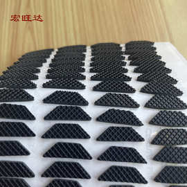 单面自粘防滑格纹橡硅胶胶脚垫 耐磨减震网纹硅胶橡胶垫