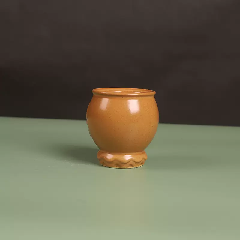 陶瓷紫砂矿泥艾灸钵火罐刮痧杯加厚加重防烫艾灸器具草本泥泥灸罐