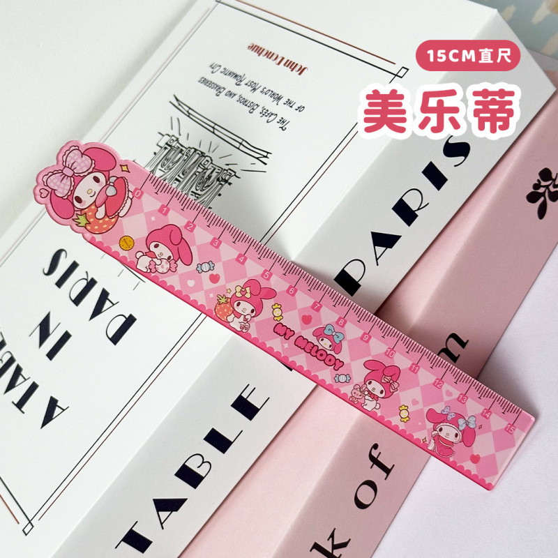 サンリオ高見え漫画かわいい定規アクリルガールハート定規学習文具定規学生ギフト|undefined