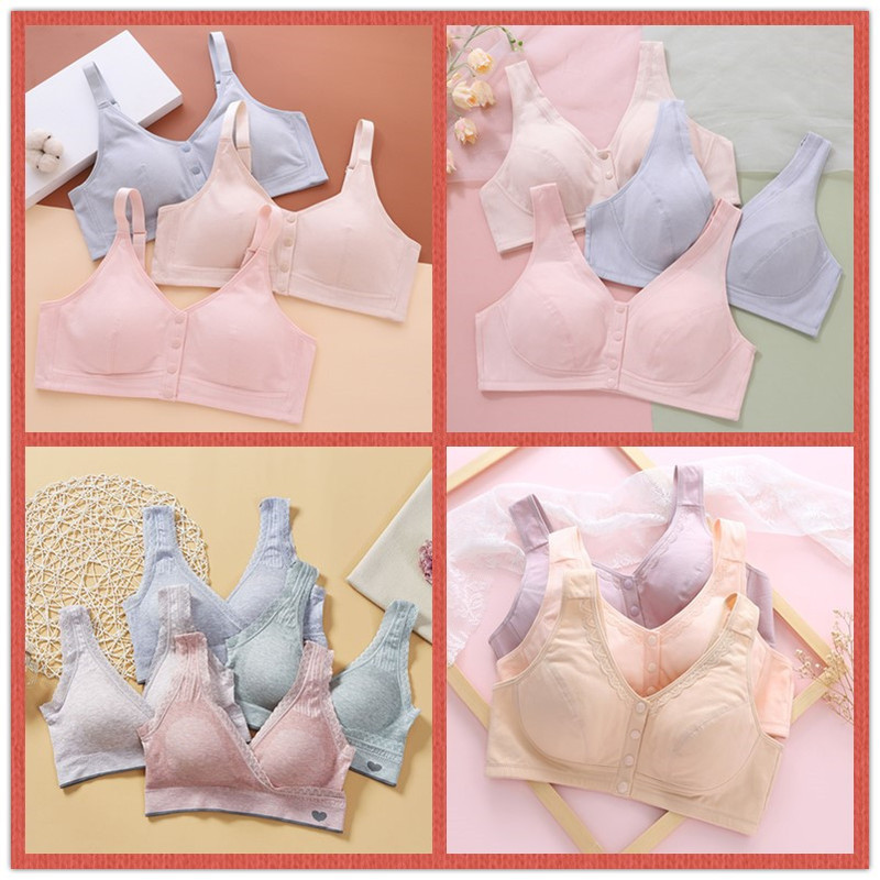 Middle-aged and elderly bra tailstock front opening buckle processing mother underwear large size foreign trade clearance miscellaneous bra special stock Middle-aged and elderly bra tailstock front opening buckle processing mother underwear large size foreign trade clearance miscellaneous bra special stock