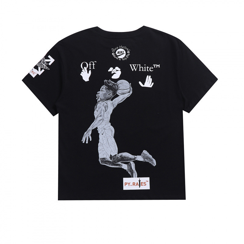 High-Quality Off Dunk Warning Line 99 Paint Graffiti Arrow Monet Oil Painting Print Unisex Ow Short Sleeve High-Quality Off Dunk Warning Line 99 Paint Graffiti Arrow Monet Oil Painting Print Unisex Ow Short Sleeve