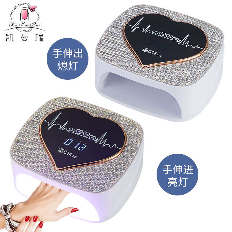 Lámpara de manicura transfronteriza 308W alta potencia manicura luz de fototerapia almacenamiento manicura tienda de manicuras manicuras manicuras pegamento manicuras manicuras asado luz