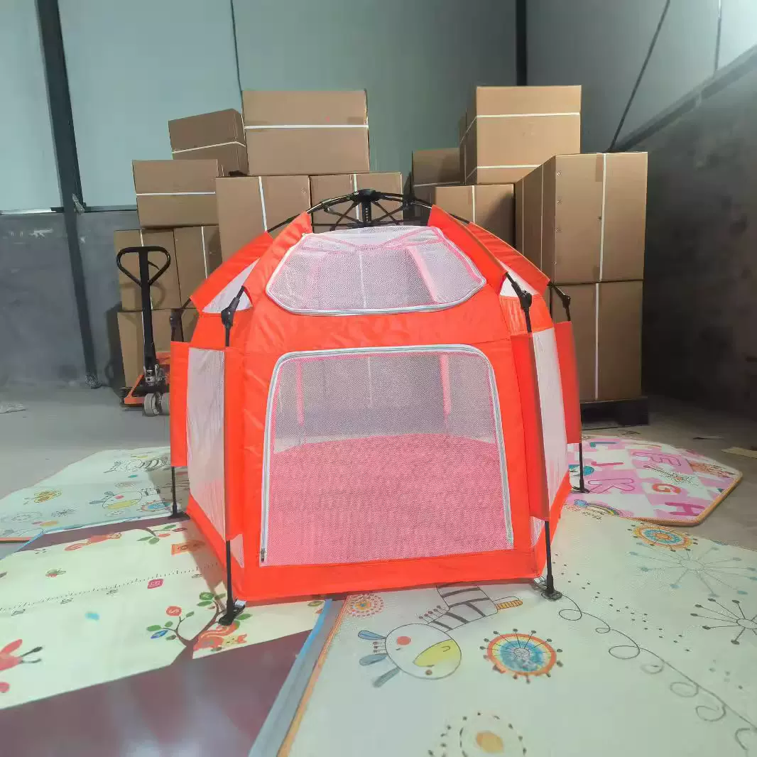速开试婴儿地上爬行学步防护围栏 儿童家用帐篷防叮咬便捷户外