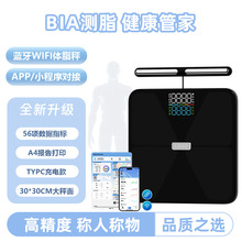 厂家智能蓝牙WIFI体脂秤家用健康体重秤精准健身专用人体秤充电款