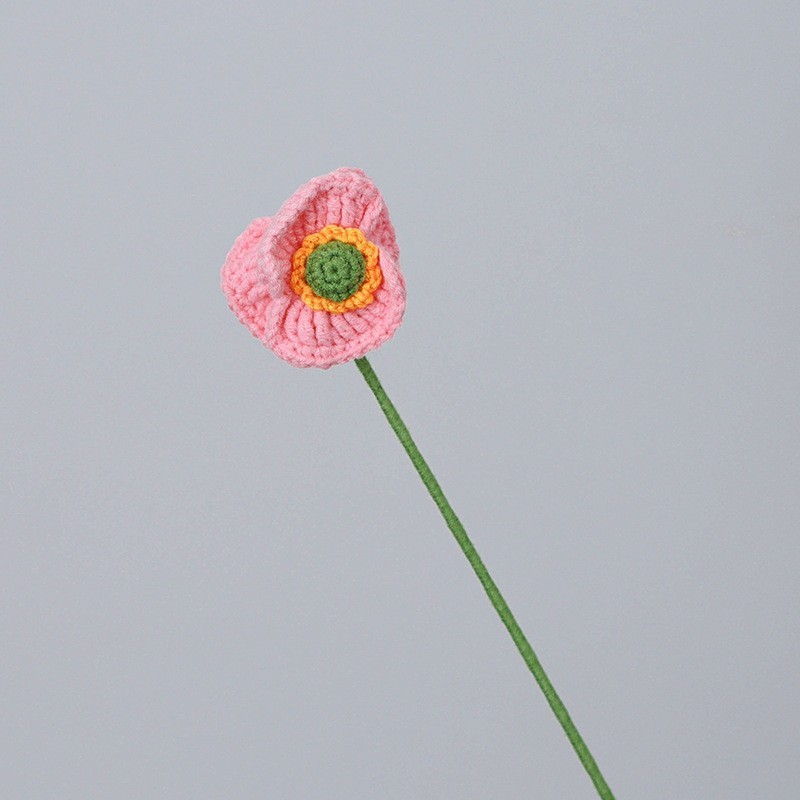 クロスボーダーの手編みの完成品の小さい花束は花の毛糸のメリヤスの花束を模倣します。|undefined