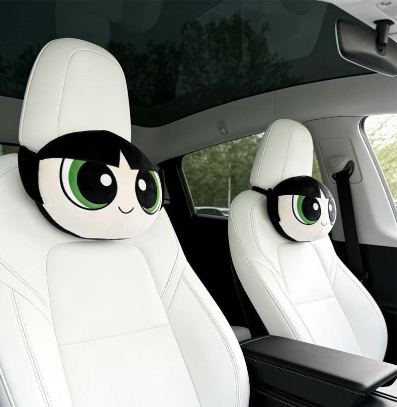 Little Policewoman Cartoon Cute Lady Car Headrest Comfortable Neck Pillow Cushion Personalized Stylish Car Headrest