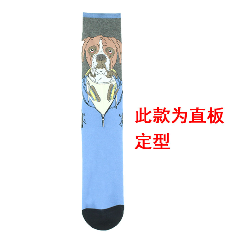 Men's Fashion Cartoon Cotton Patchwork Crew Socks A Pair display picture 13