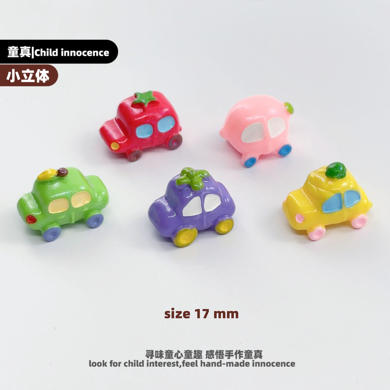Xn Nianxian Three-Dimensional Mini Cartoon Car Accessories Decoration DIY Ornaments Pendant Hanging Decoration Handmade Through-Hole Materials