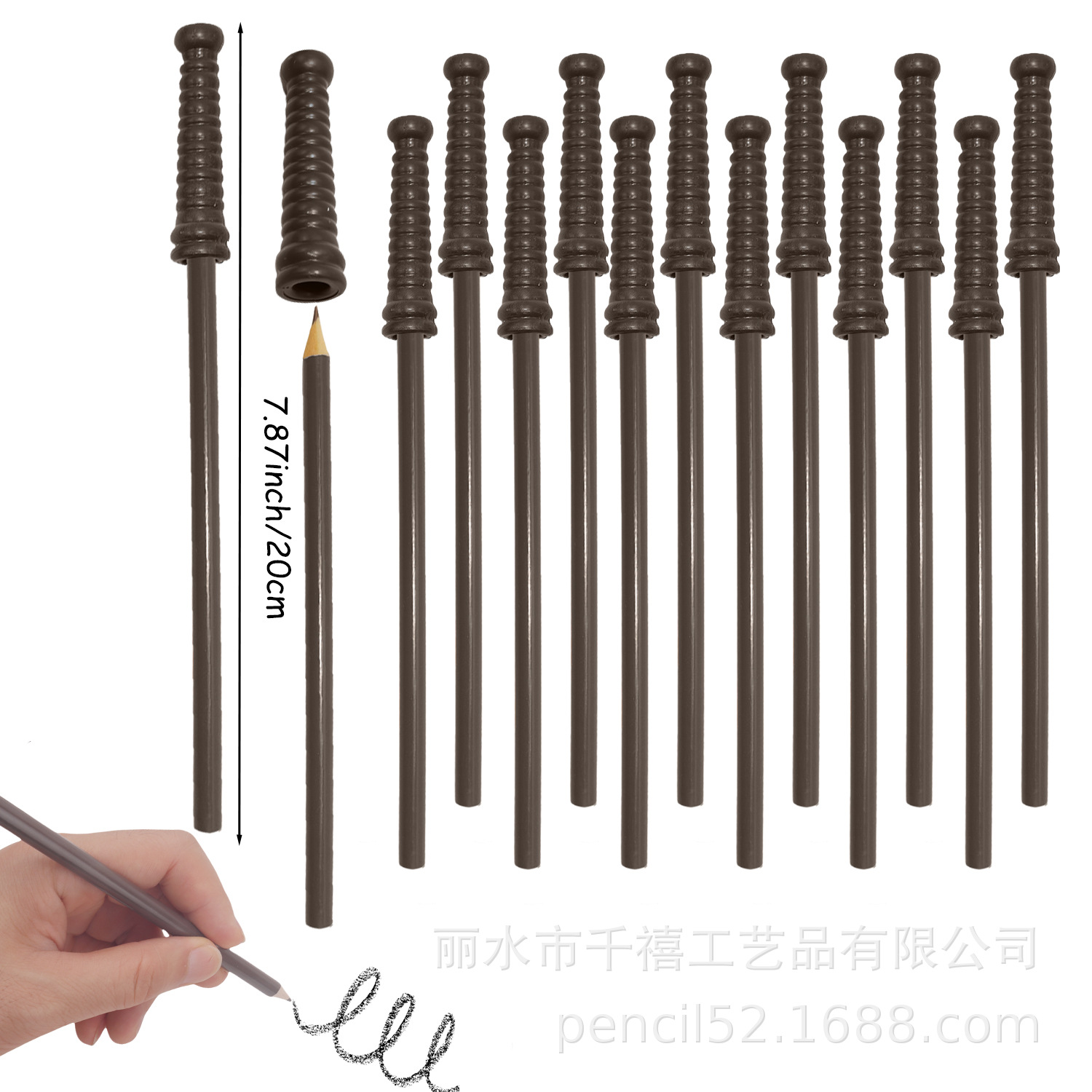 Lápices de varita mágica profesionales hechos a medida, bolígrafos de escoba de bruja, monturas de gafas de Harry Potter, bolígrafos artesanales de varita mágica, artículos para fiestas de Halloween.