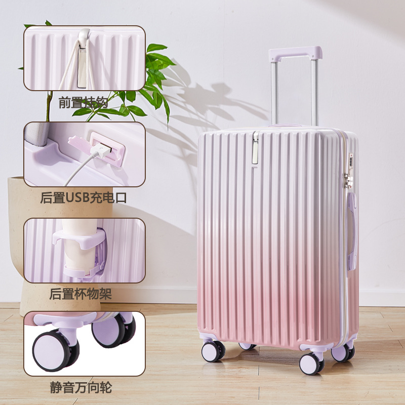 [Fábrica de selección estricta] pequeña maleta de color gradiente fresco estudiante japonesa de alto valor de cara nuevo 2025