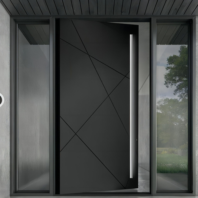 High-End Villa Cast Aluminum Door, Eccentric Door, Foreign Trade American-Style Pivot Door, Modern Simple High-End Heaven and Earth Axis Eccentric Door High-End Villa Cast Aluminum Door, Eccentric Door, Foreign Trade American-Style Pivot Door, Modern Simple High-End Heaven and Earth Axis Eccentric Door