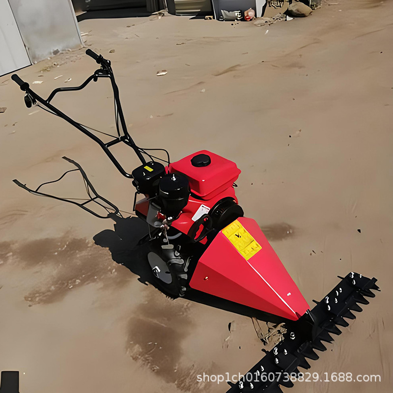 农用果园手推式汽油剪草机 大功率电启动柴油剪草机 自走式割草机