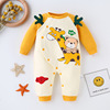 Children's demi-season clothing, warm overall, keep warm bodysuit for new born, internet celebrity, factory direct supply, increased thickness