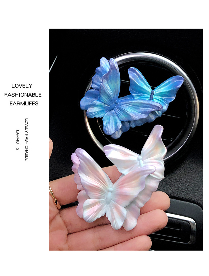 Butterfly Car Aromatherapy Air Outlet Decoration Car Perfume High-grade Fragrance Expansion Stone Car Accessories Ornaments Gift for Women