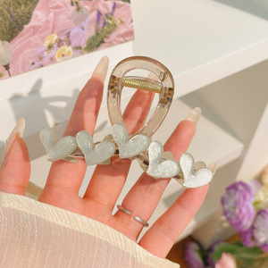 Gran clip de tiburón esmerilado acrílico simple horquilla tocado volumen gran horquilla de alto grado accesorios para el cabello al por mayor