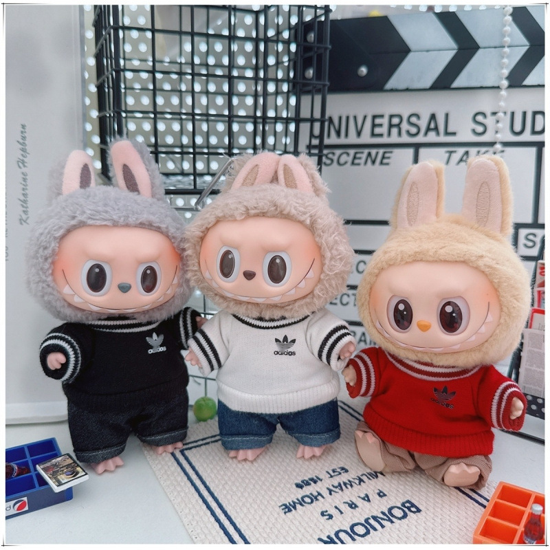 Labubu ベビー服ラブブ第一、第二、第三世代ペンダント 10-15 センチメートル綿人形ユニバーサルスウェットシャツスポーツスーツ|undefined