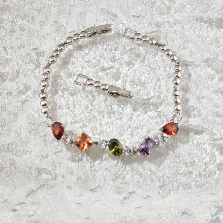 Xuping Europa y los Estados Unidos de moda transfronteriza simplista ins brazalete de aleación de cobre geométrica redonda pequeña pulsera de azúcar al por mayor mujeres
