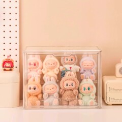 バブルマトラブブデスクトップストレージディスプレイボックスシッピングパーティー塩ビ透明アクリルフィギュアディスプレイキャビネット