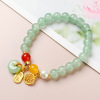 Protective amulet jade, small design bracelet for St. Valentine's Day, for luck, Birthday gift