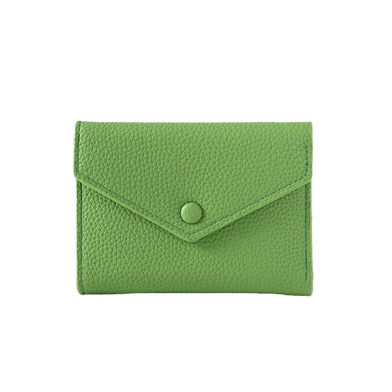 Cartera de mujer corta simple cartera plegable de tres pliegues japonesa y coreana de moda nuevo sobre bolso de cambio transfronterizo