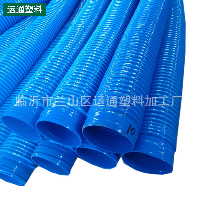 厂家销售pvc通风排气管 pvc加厚灰色钢丝软管塑料波纹管