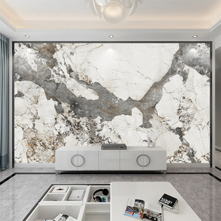 Pandora Marble Wall Covering Modern Simple Imitation Natural Stone Texture Wall Covering 18D Stereo Wallpaper Self-Adhesive