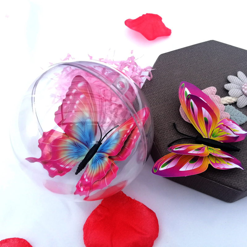 Christmas ball, high transparent plastic ball, Christmas decoration pendant ball, mousse ball, acrylic transparent hollow Christmas ball