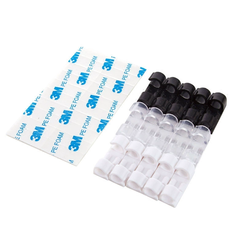 Transparent thread wiring wiring wiring artifact free holes, cable data cable, buckle thread fixed from adhesive wire