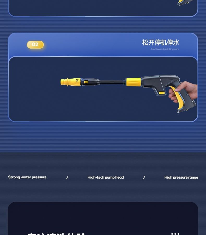 Guide Car Wash Machine 220V Commercial Cleaning Machine Water Gun for Home Use Car Wash Shop Electric High-Pressure Gun Water Pump