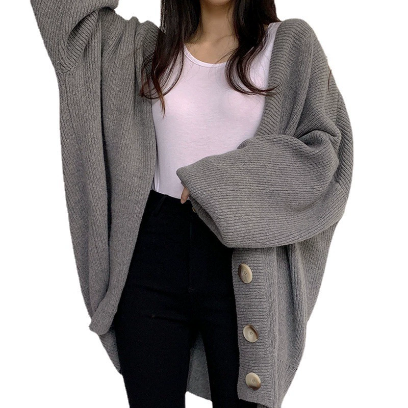 Красивая полоса демисезонного свитера, куртка, кардиган, oversize, корейский стиль