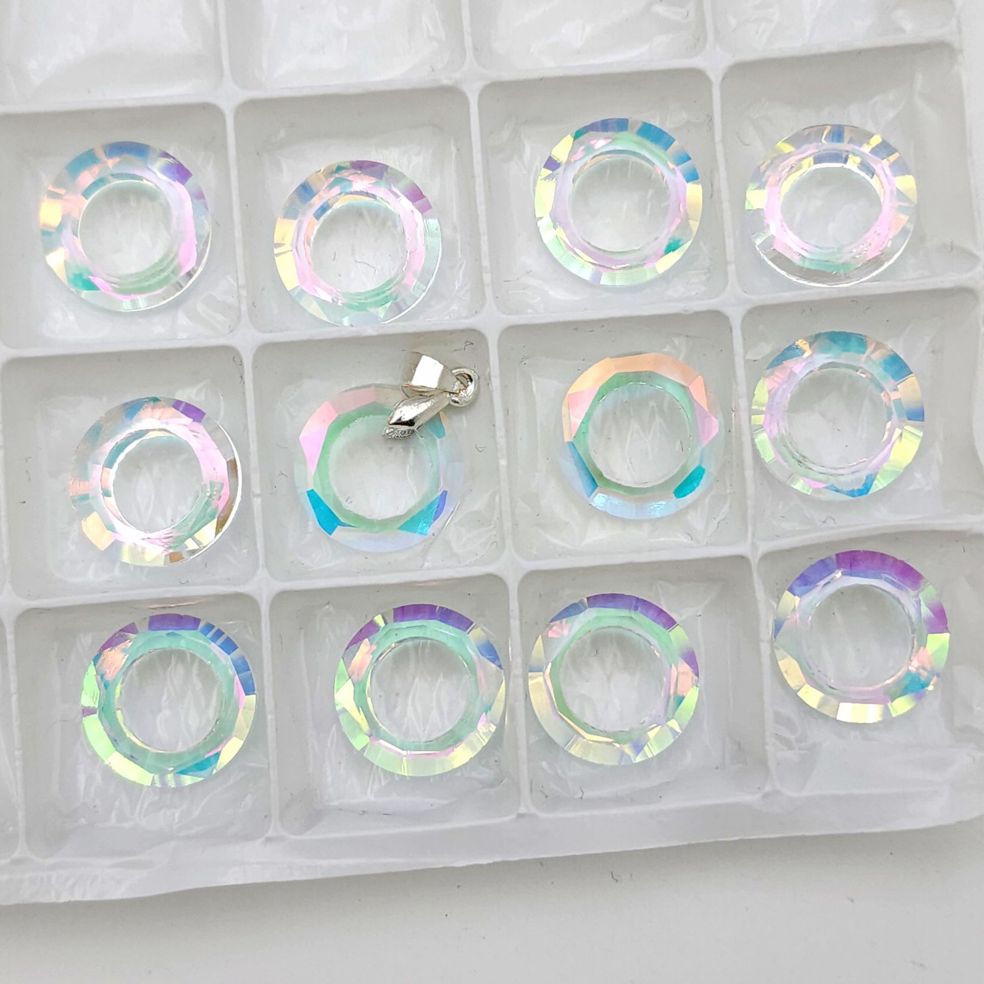 粉绿—14mm天使环 / 无扣吊坠