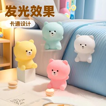创意新款热销可爱萌宠小夜灯床头摆件led搪胶台灯动物大联盟系列