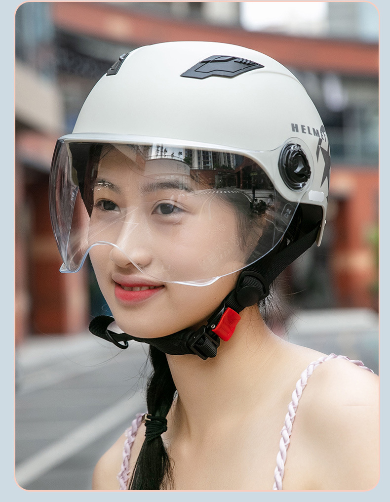 3C Certified Electric Vehicle Helmet, Motorcycle Safety Helmet, Cycling Half Helmet, Protective Commuter Helmet, Anti-Uv