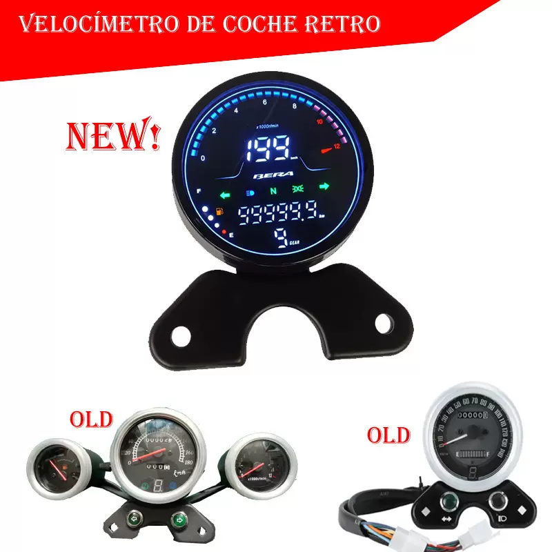 TC250 NEGRO NUEVA AS复古仪表RT250-C太子车CG125数字仪表