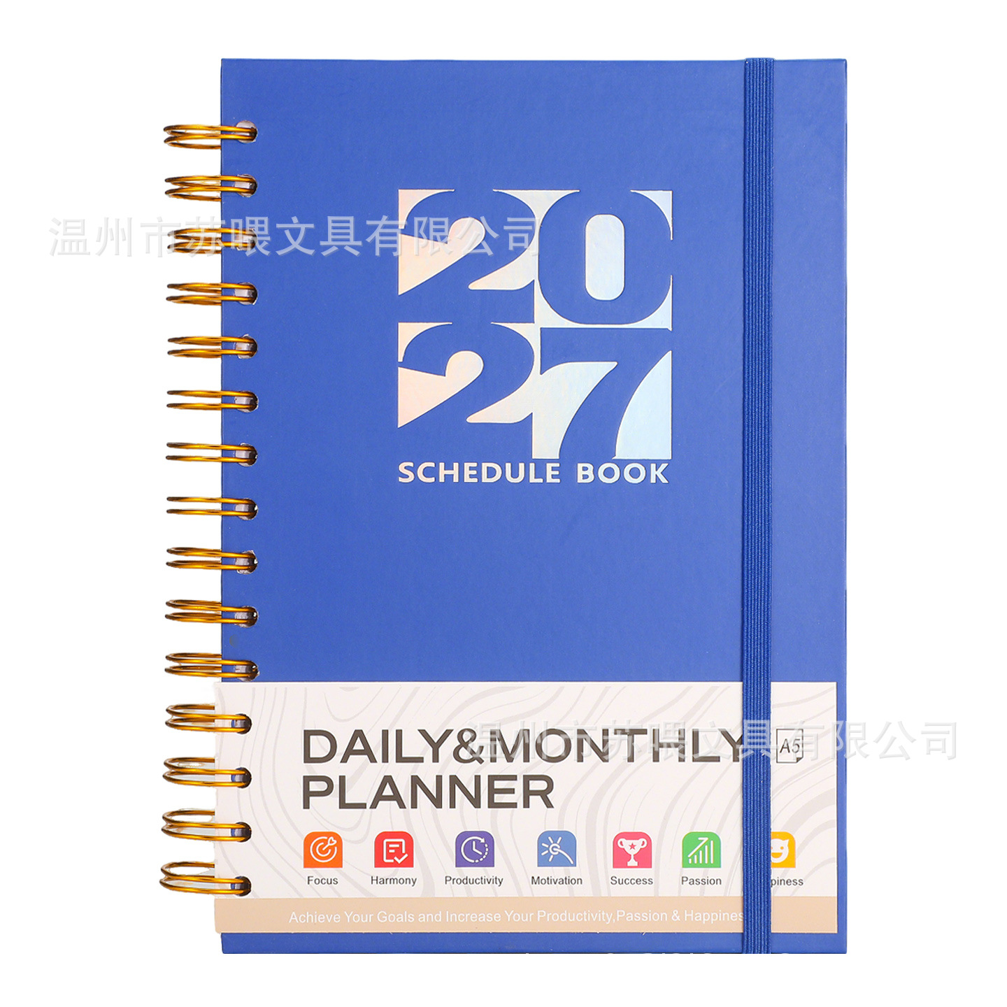 Agenda Planificador con Espiral de Papel para Planificación Diaria y Oficina