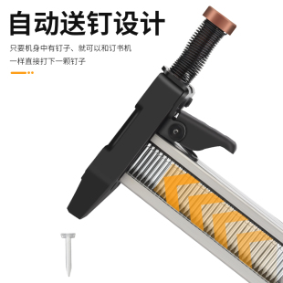 ♔ Manual Nail Gun Steel Nail Grab Straight Nail Cement Wall Nail Gun St18 Steel Row Nail Gun Semi-Automatic Manual Nail Gun