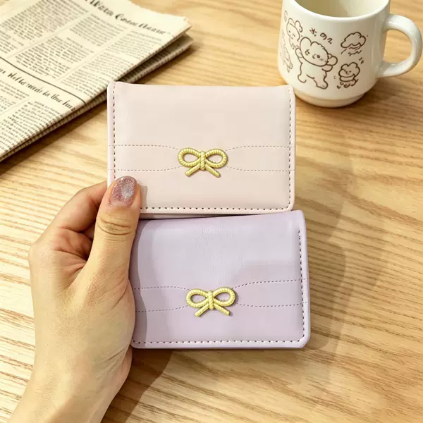 Exquisite Bowknot Coin Purse for Women, Fashionable Korean-Style Wallet, Versatile Multifunctional Short Wallet for Students 70% off