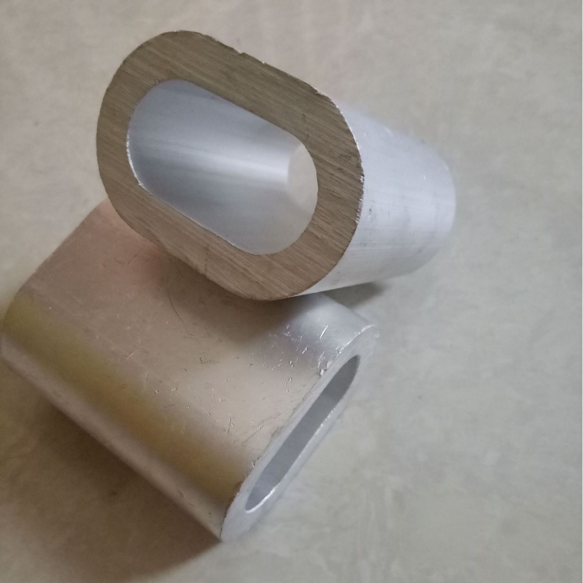 瑞欣椭圆形铝套 厂家大量供应 双孔铝套 椭圆形铝套