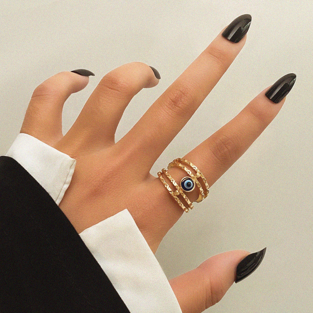 geometric trend design ring