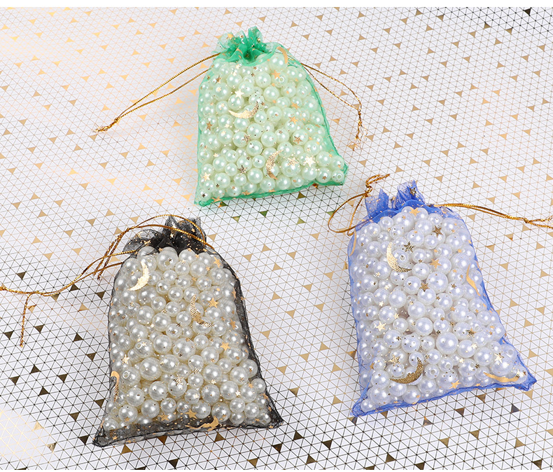 Organza Material Star, Moon Pattern Simple Style Style Simple Style Star Moon Organza Daily Gift Wrapping Supplies